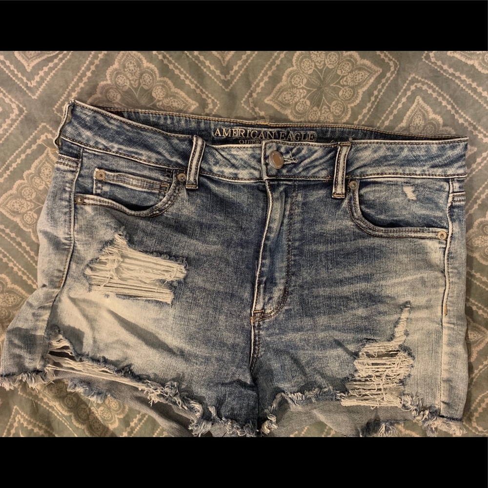 American Eagle Distressed Jean Shorts